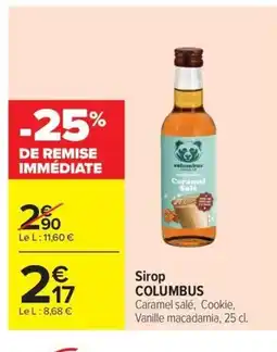 Carrefour Market COLUMBUS Sirop offre
