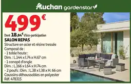 Auchan Salon repas offre