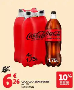Auchan Coca-Cola sans sucres offre