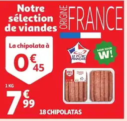 Auchan 18 chipolatas offre