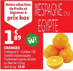 Auchan Oranges offre