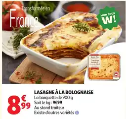 Auchan Lasagne à la bolognaise offre