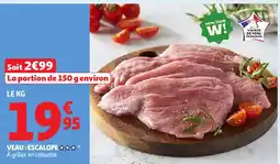 Auchan Veau escalope offre