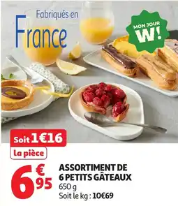 Auchan Assortiment de 6 petits gâteaux offre
