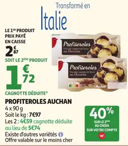 Auchan Auchan Profiteroles offre