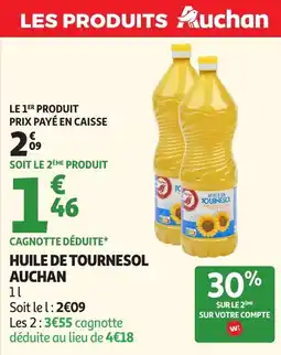 Auchan Auchan Huile de tournesol offre