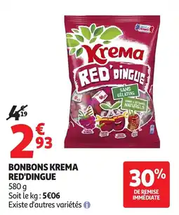 Auchan Krema Red Dingue Bonbons offre
