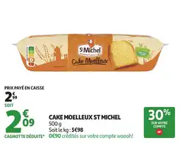Auchan St Michel Cake moelleux offre