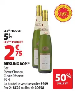 Auchan Riesling aop offre