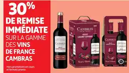 Auchan Sur la gamme des vins de france cambras offre