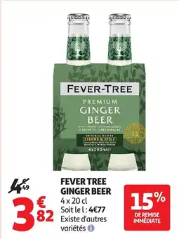 Auchan Fever tree ginger beer offre