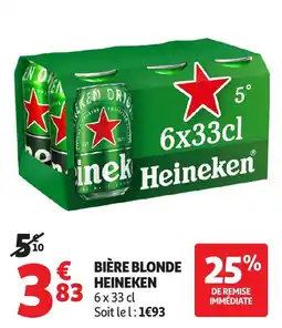 Auchan Heineken Bière blonde offre