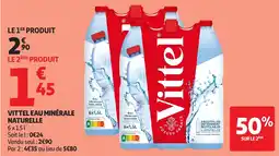 Auchan Vittel eau minérale naturelle offre