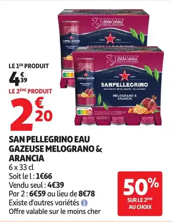 San Pellegrino eau gazeuse melograno & arancia