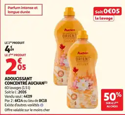 Auchan Auchan Adoucissant concentré offre