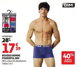 Auchan Dim Boxers homme powerful offre