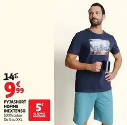 Auchan Inextenso Pyjashort homme offre