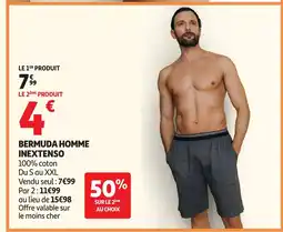 Auchan Inextenso Bermuda homme offre