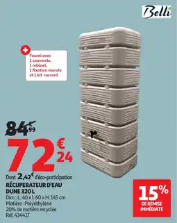 Auchan Récuperateur d'eau dune offre