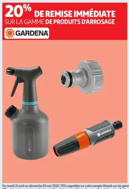 Auchan Gardena Sur la gamme de produits d'arrosage offre