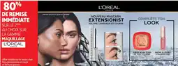 Auchan SUR LE 2ÈME AU CHOIX SUR LA GAMME MAQUILLAGE L'ORÉAL PARIS offre