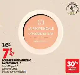 Auchan POUDRE BRONZANTE BIO LA PROVENCALE offre