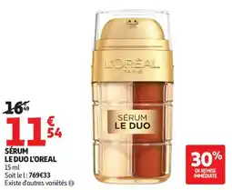 Auchan SÉRUM LE DUO L'OREAL offre