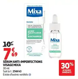 Auchan SÉRUM ANTI-IMPERFECTIONS VISAGE MIXA offre