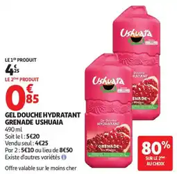 Auchan GEL DOUCHE HYDRATANT GRENADE USHUAIA offre