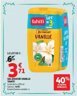Auchan GEL DOUCHE VANILLE TAHITI offre