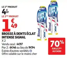 Auchan BROSSE À DENTS ÉCLAT INTENSE SIGNAL offre