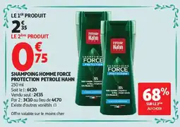 Auchan SHAMPOING HOMME FORCE PROTECTION PETROLE HAHN offre