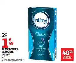 Auchan PRÉSERVATIFS CLASSIQUE INTIMY offre