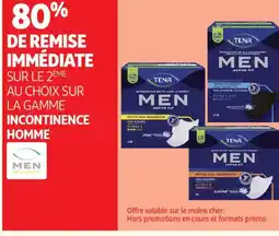 Auchan SUR LE 2ÈME AU CHOIX SUR LA GAMME INCONTINENCE HOMME MEN offre