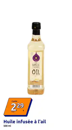 Action Huile infusée à l'ail offre