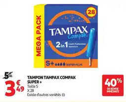 Auchan TAMPON TAMPAX COMPAK SUPER+ offre