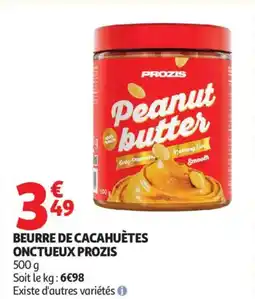 Auchan BEURRE DE CACAHUÈTES ONCTUEUX PROZIS offre