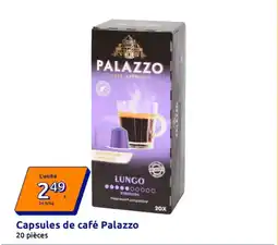 Action PALAZZO Capsules de café offre