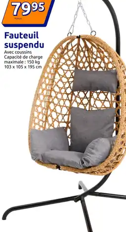 Action Fauteuil suspendu offre