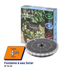 Action Fontaine à eau Solar Ø 16 cm offre