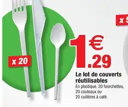 Bazarland Le lot de couverts réutilisables offre