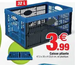 Bazarland Caisse pliante offre