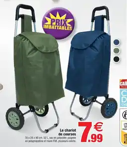 Bazarland Chariot de courses vert offre