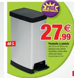 Bazarland Poubelle à pédale offre