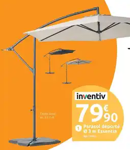 Mr Bricolage Inventiv parasol déporté ø 3 m essentia offre
