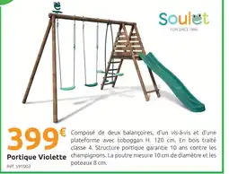 Mr Bricolage Soulet portique violette offre
