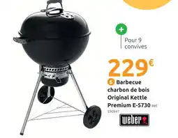 Mr Bricolage Weber barbecue charbon de bois original kettle premium e-5730 offre