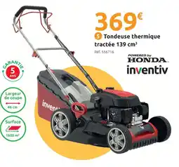 Mr Bricolage Inventiv tondeuse thermique tractée 139 cm³ offre