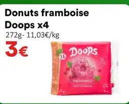 Hmarket Doops donuts framboise x4 offre