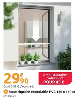 Mr Bricolage Moustiquaire enroulable pvc 130 x 160 cm offre
